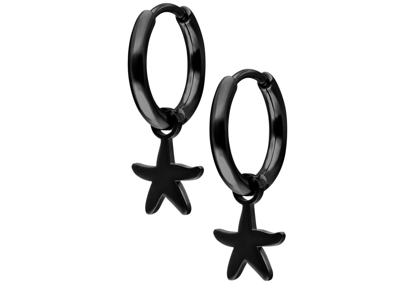 Wildcat Paar Ohrhänger Mini Starfish Hoops Pair, wasserfest, langlebig, hautverträglich von Wildcat
