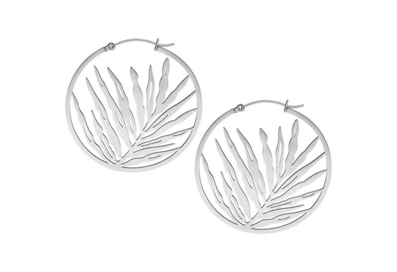 Wildcat Paar Ohrhänger Noble Leaf Hoops Pair, wasserfest, langlebig, hautverträglich von Wildcat