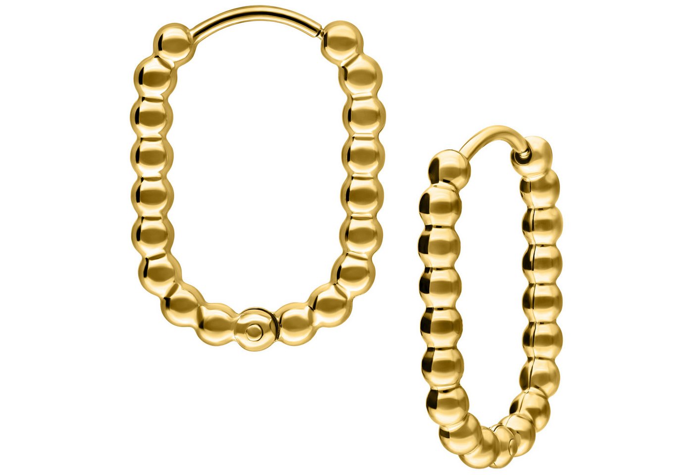 Wildcat Paar Ohrhänger Oval Bubble Hoops, wasserfest, langlebig, hautverträglich von Wildcat