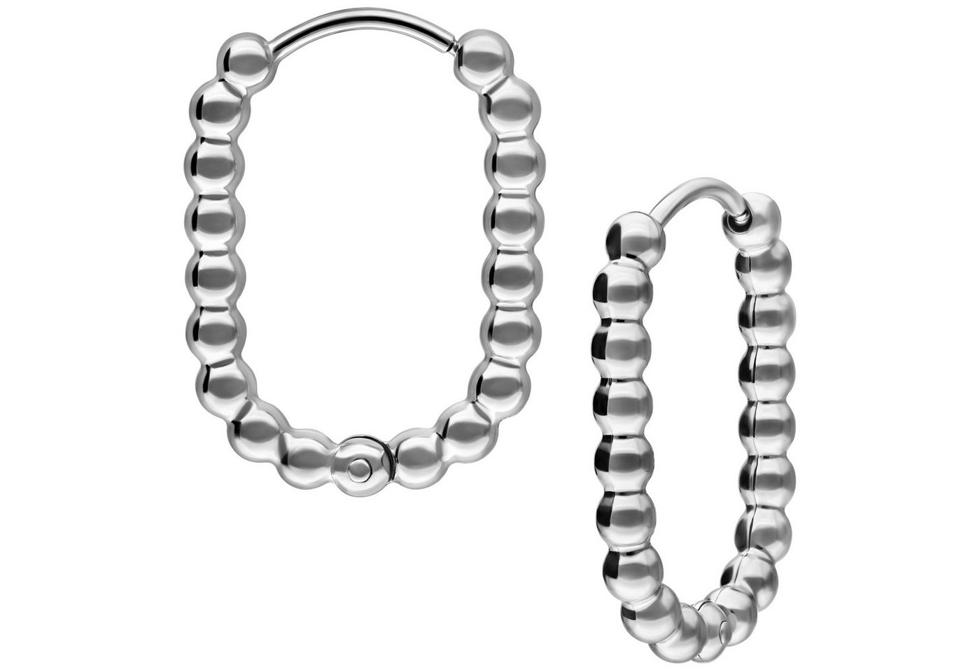 Wildcat Paar Ohrhänger Oval Bubble Hoops, wasserfest, langlebig, hautverträglich von Wildcat