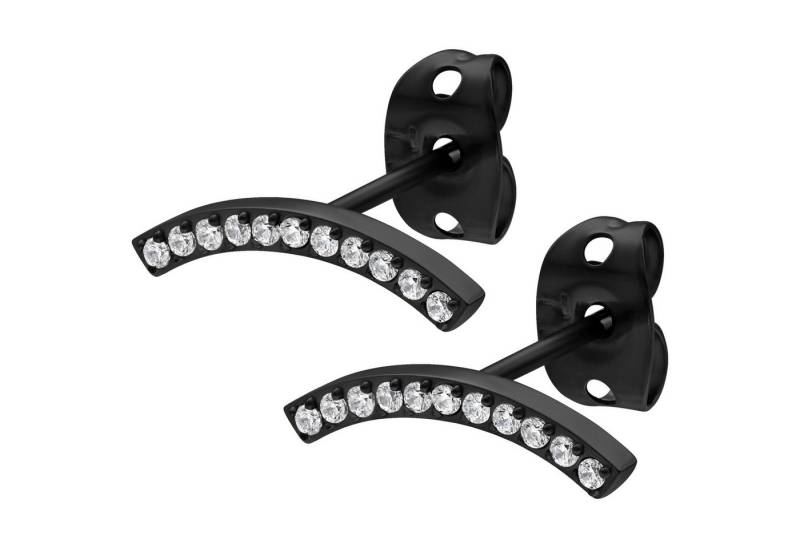 Wildcat Paar Ohrstecker Crystal Arch Earstuds, wasserfest, langlebig, hautverträglich von Wildcat