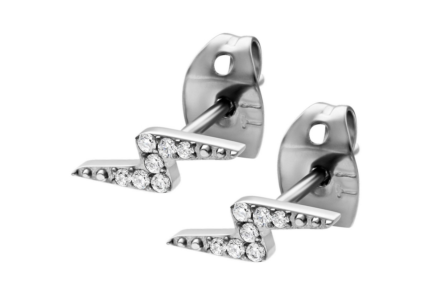 Wildcat Paar Ohrstecker Crystal Lightning Earstuds, wasserfest, langlebig, hautverträglich von Wildcat