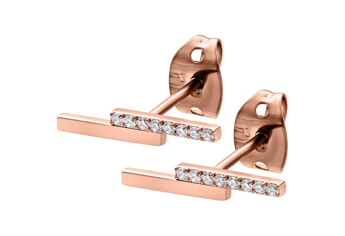 Wildcat Paar Ohrstecker Double Beam Crystal, wasserfest, langlebig, hautverträglich von Wildcat