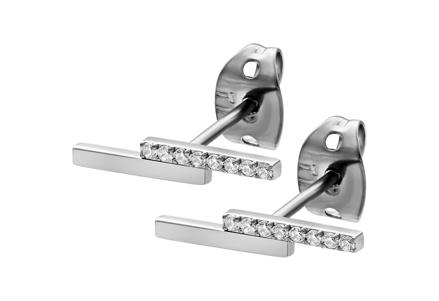 Wildcat Paar Ohrstecker Double Beam Crystal, wasserfest, langlebig, hautverträglich von Wildcat