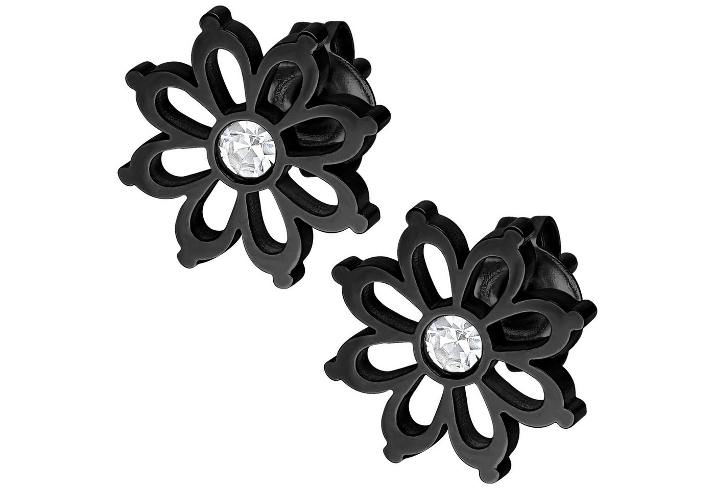 Wildcat Paar Ohrstecker Flower Earstuds Pair, wasserfest, langlebig, hautverträglich von Wildcat
