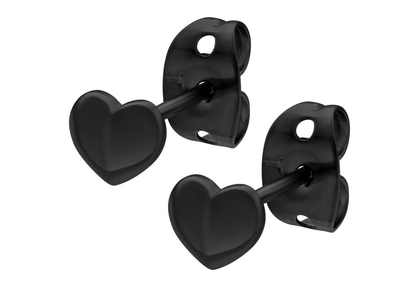 Wildcat Paar Ohrstecker Heart Earstuds, wasserfest, langlebig, hautverträglich von Wildcat