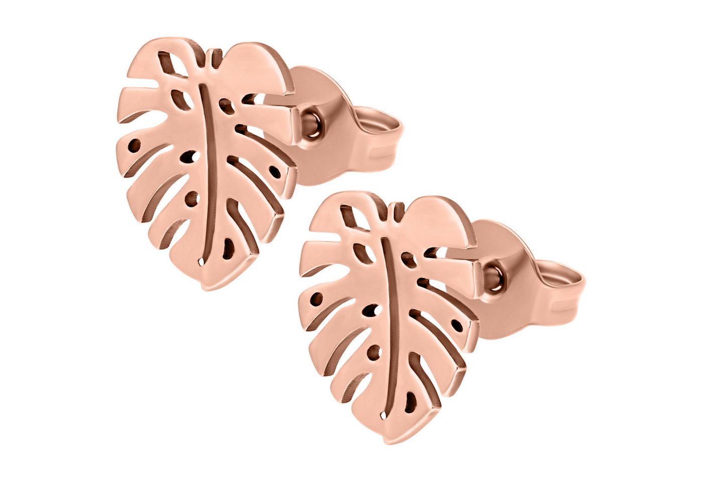 Wildcat Paar Ohrstecker Monstera Earstuds Pair, wasserfest, langlebig, hautverträglich von Wildcat
