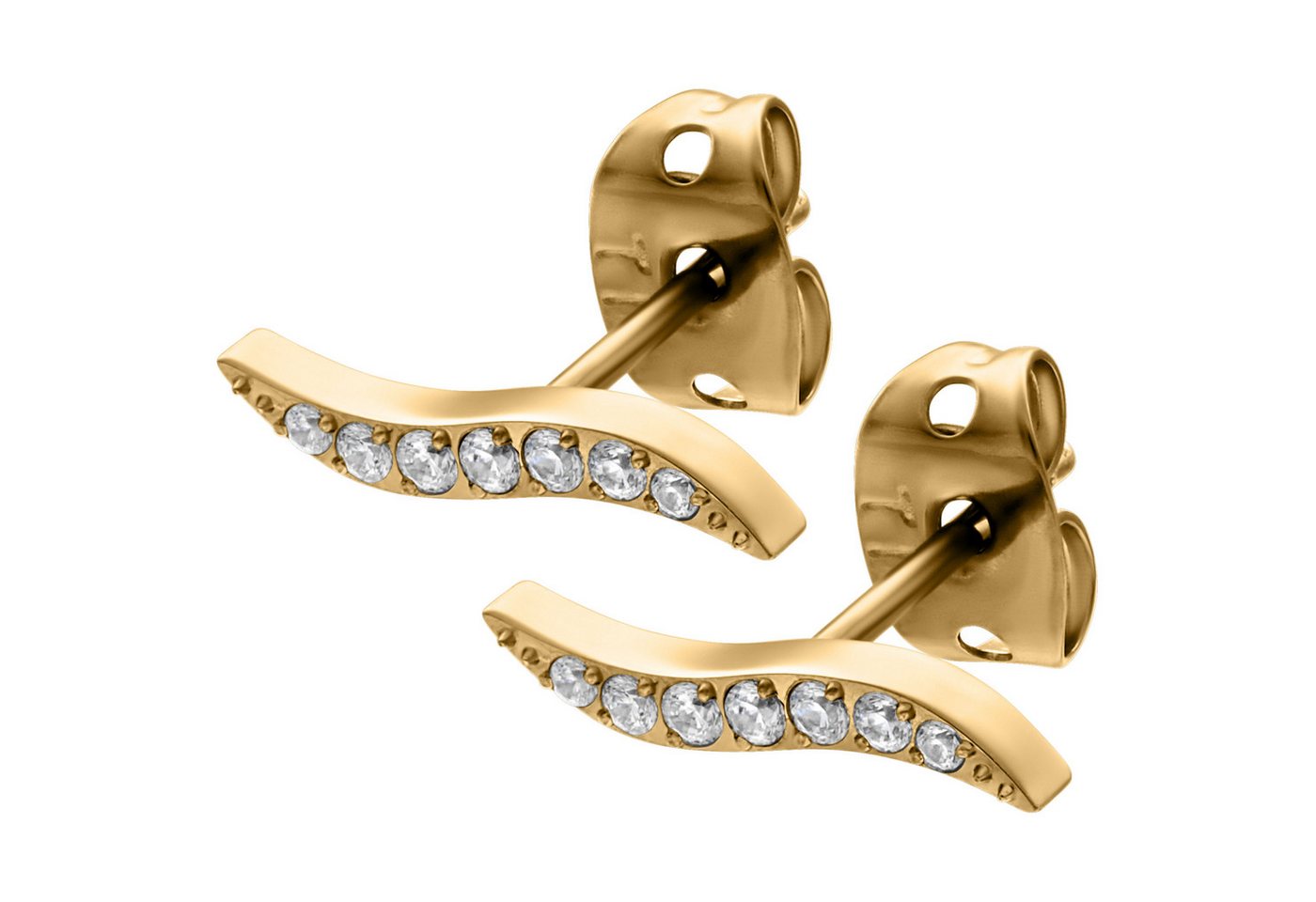 Wildcat Paar Ohrstecker Set Crystals Earstuds, wasserfest, langlebig, hautverträglich von Wildcat