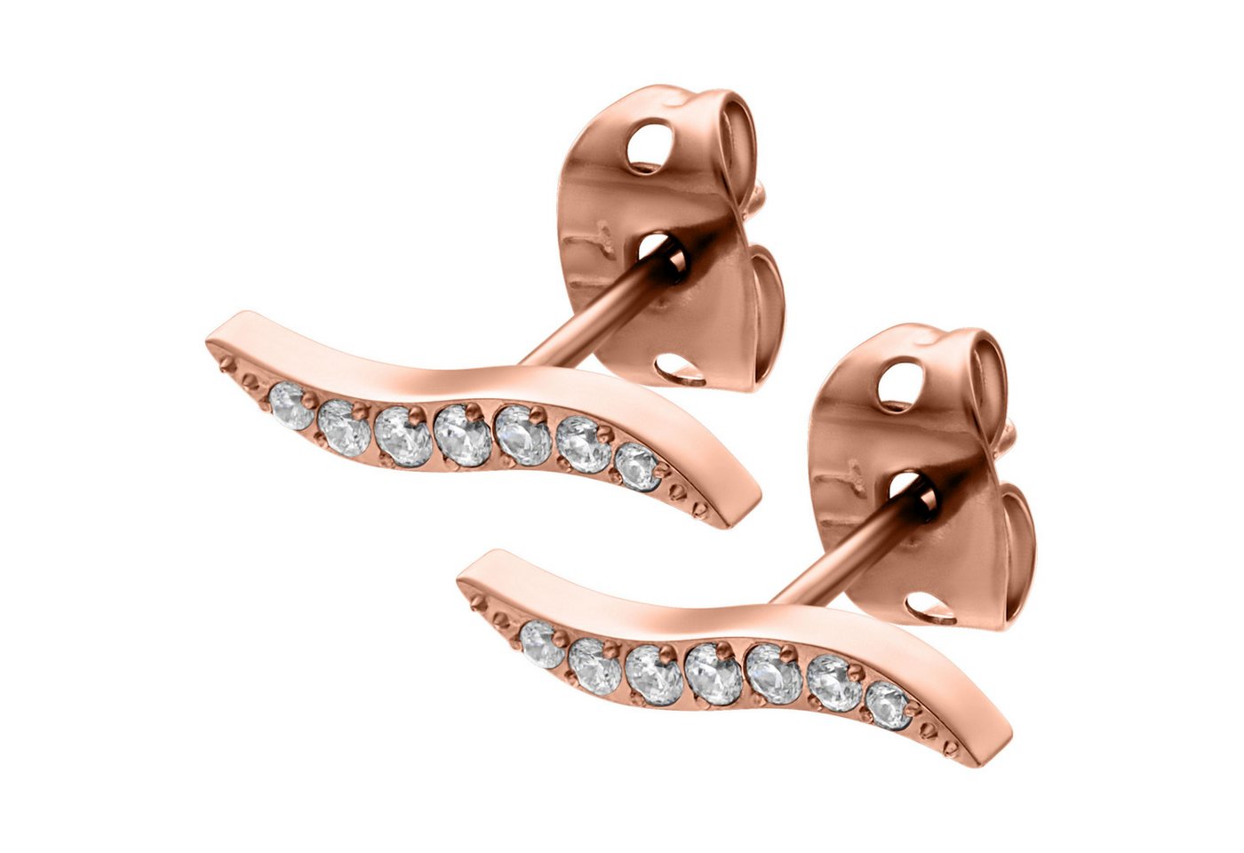 Wildcat Paar Ohrstecker Set Crystals Earstuds, wasserfest, langlebig, hautverträglich von Wildcat