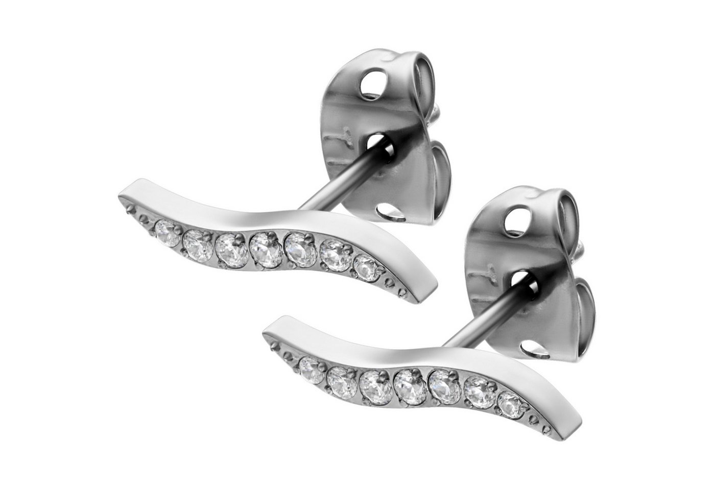 Wildcat Paar Ohrstecker Set Crystals Earstuds, wasserfest, langlebig, hautverträglich von Wildcat