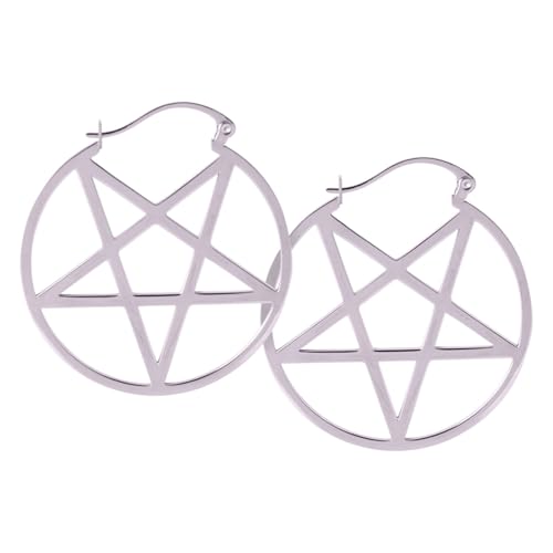 Wildcat Small Pentagram Hoops Silber onesize von Wildcat