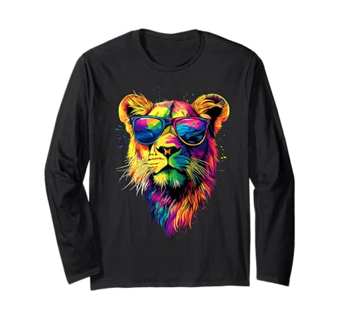 Löwin Lioness Löwe Junge Löwinnen Mama Wilde Süße Löwen Langarmshirt von Wilde Löwin für Löwinnen und Löwen Liebhaber