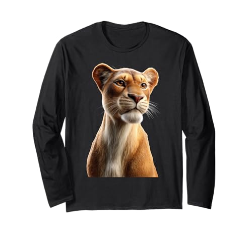 Löwin Lioness Löwe Junge Löwinnen Mama Wilde Süße Löwen Langarmshirt von Wilde Löwin für Löwinnen und Löwen Liebhaber