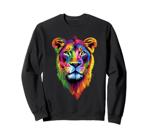 Löwin Lioness Löwe Junge Löwinnen Mama Wilde Süße Löwen Sweatshirt von Wilde Löwin für Löwinnen und Löwen Liebhaber
