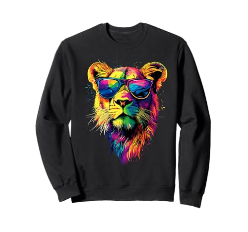 Löwin Lioness Löwe Junge Löwinnen Mama Wilde Süße Löwen Sweatshirt von Wilde Löwin für Löwinnen und Löwen Liebhaber