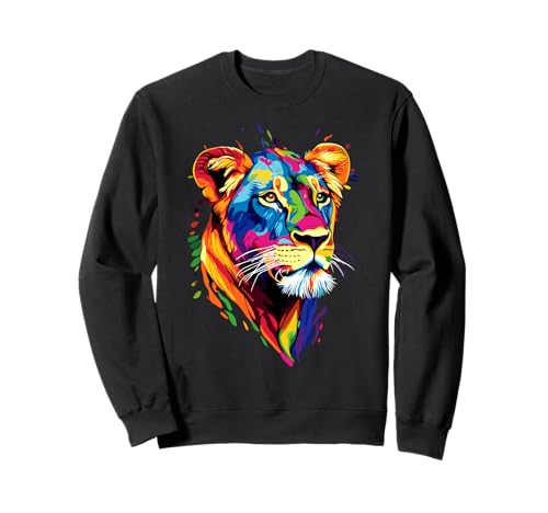 Löwin Lioness Löwe Junge Löwinnen Mama Wilde Süße Löwen Sweatshirt von Wilde Löwin für Löwinnen und Löwen Liebhaber