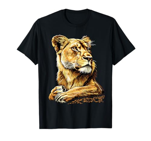 Löwin Lioness Löwe Junge Löwinnen Mama Wilde Süße Löwen T-Shirt von Wilde Löwin für Löwinnen und Löwen Liebhaber