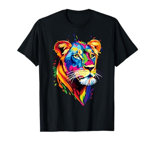 Löwin Lioness Löwe Junge Löwinnen Mama Wilde Süße Löwen T-Shirt von Wilde Löwin für Löwinnen und Löwen Liebhaber