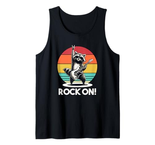 Rock n Roll Raccoon Rock on. Männer, Frauen, Kinder Tank Top Rock n Roll Raccoon Rock on. Männer, Frauen, Kinder Tank Top von Wilde Waschbär -Gitarrenbekleidung