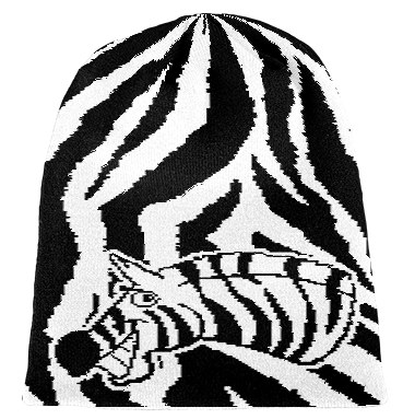 Beanie Zebra Kopf von Wildemasche