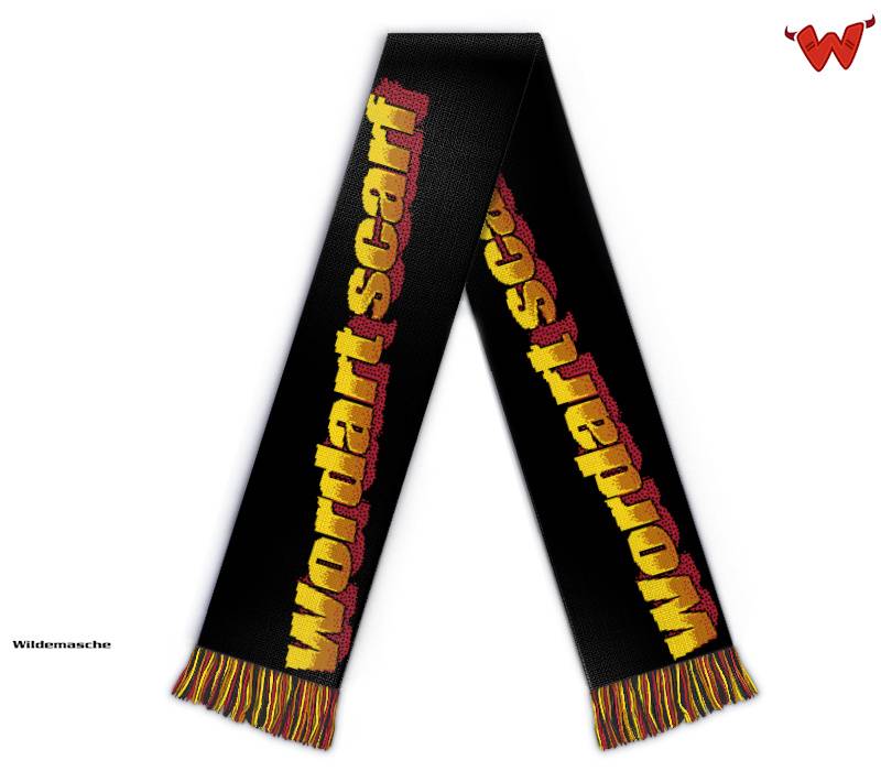 Fanschal Wordart von Wildemasche