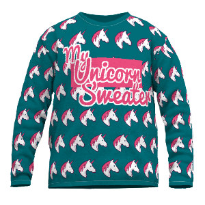 Feinstrick Pullover Einhorn von Wildemasche