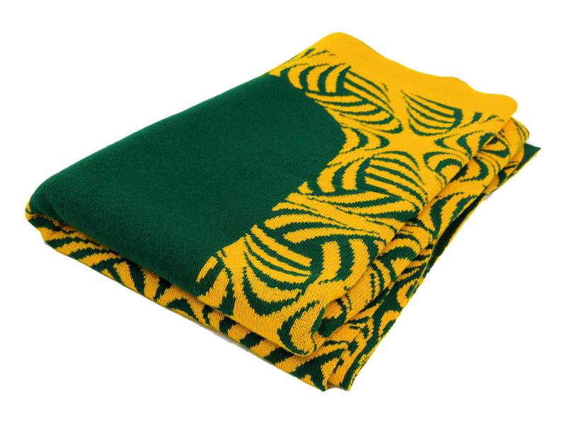 Kinder Strickdecke 2-farb mit Muster von Wildemasche