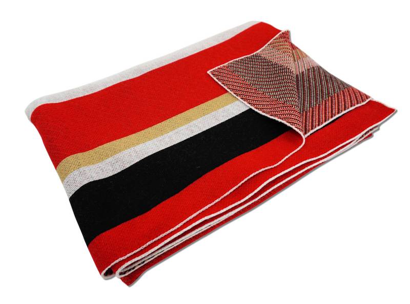 Kinder Strickdecke mit Streifen von Wildemasche