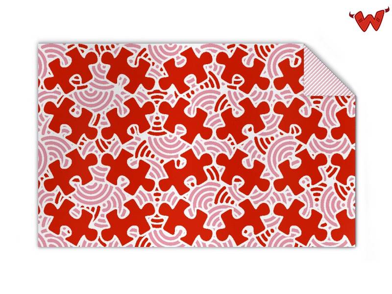 Kinderdecke 4-farb Bio-Baumwolle von Wildemasche