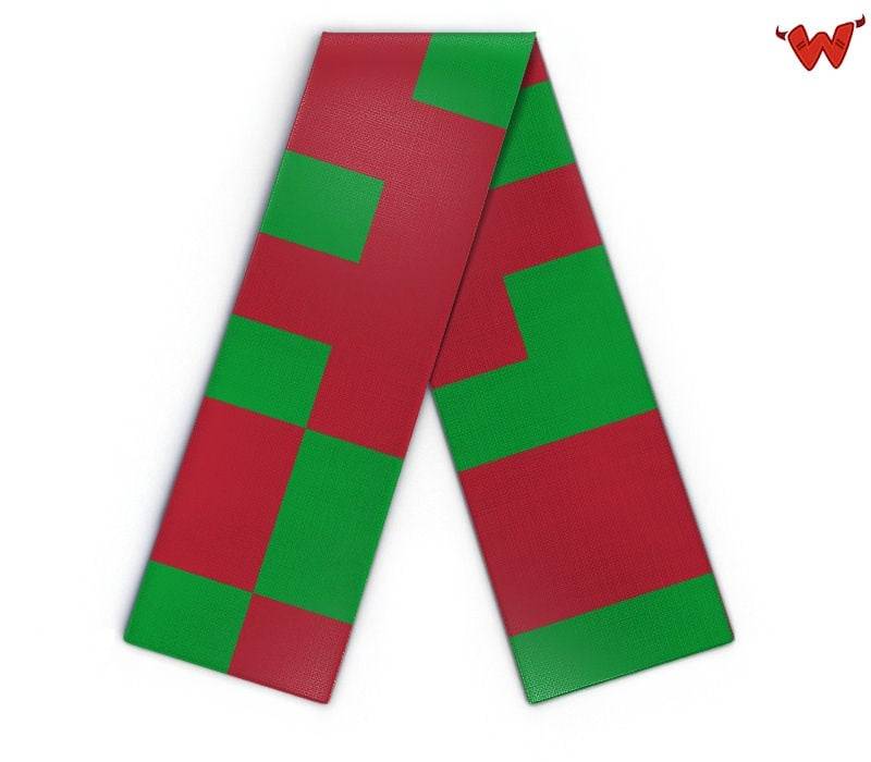 Maxi Strickschal Pixel Muster von Wildemasche