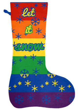 Nikolausstrumpf Regenbogen von Wildemasche