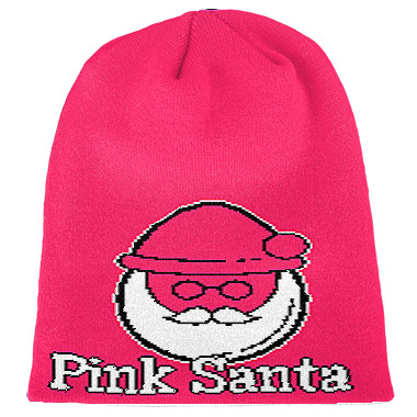 Pink Santa Strickbeanie von Wildemasche