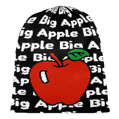 Strick Beanie Big Apple NYC von Wildemasche