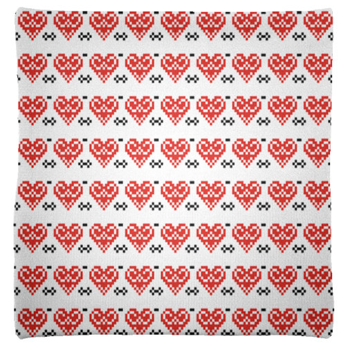 Strickkissen Wolle mit Herz Strickkissen Wolle mit Herz von Wildemasche