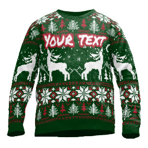 Weihnachtspulli mit eigenem Design von Wildemasche