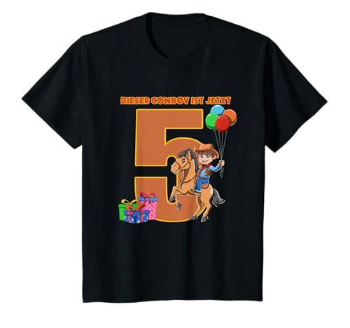 Kinder Cowboy und Sheriff - 5 Jahre Kindergeburtstag Geschenk T-Shirt Kinder Cowboy und Sheriff - 5 Jahre Kindergeburtstag Geschenk T-Shirt von Wilder Westen Cowboy - Kindergeburtstag Geschenk