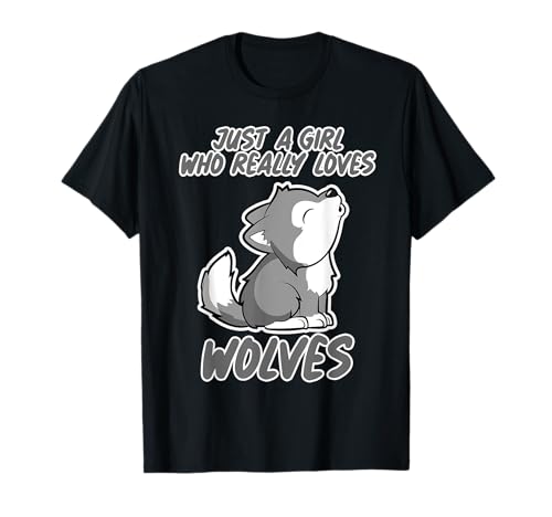 Funny Baby Wolf Just a girl who loves wolves Damen & Mädchen T-Shirt Funny Baby Wolf Just a girl who loves wolves Damen & Mädchen T-Shirt von Wilder Wolf & Mond T-Shirts