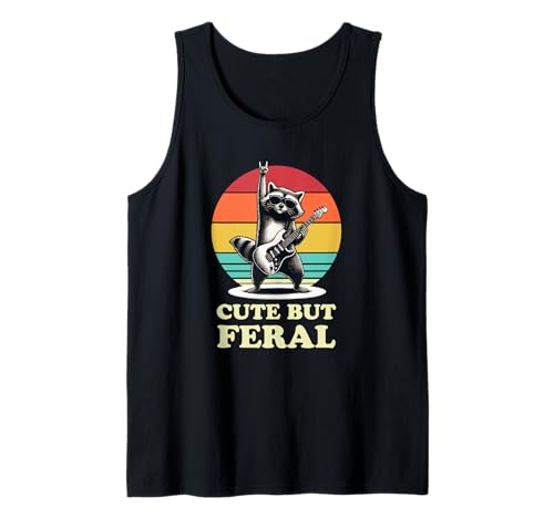 Süß, Aber wild. Lustige Waschbär Retro Rock Gitarre Kinder Tank Top Süß, Aber wild. Lustige Waschbär Retro Rock Gitarre Kinder Tank Top von Wildes Retro Raccoon -Bekleidung