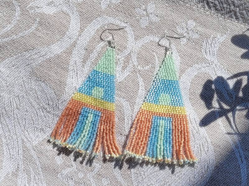 Ohrhänger | River Deep Mountain High 925Er Silber Miyuki Delica Hängeohrringe Boho Style Handgemacht Unikat Individueller Schmuck Geschenk von WildesHerzHH