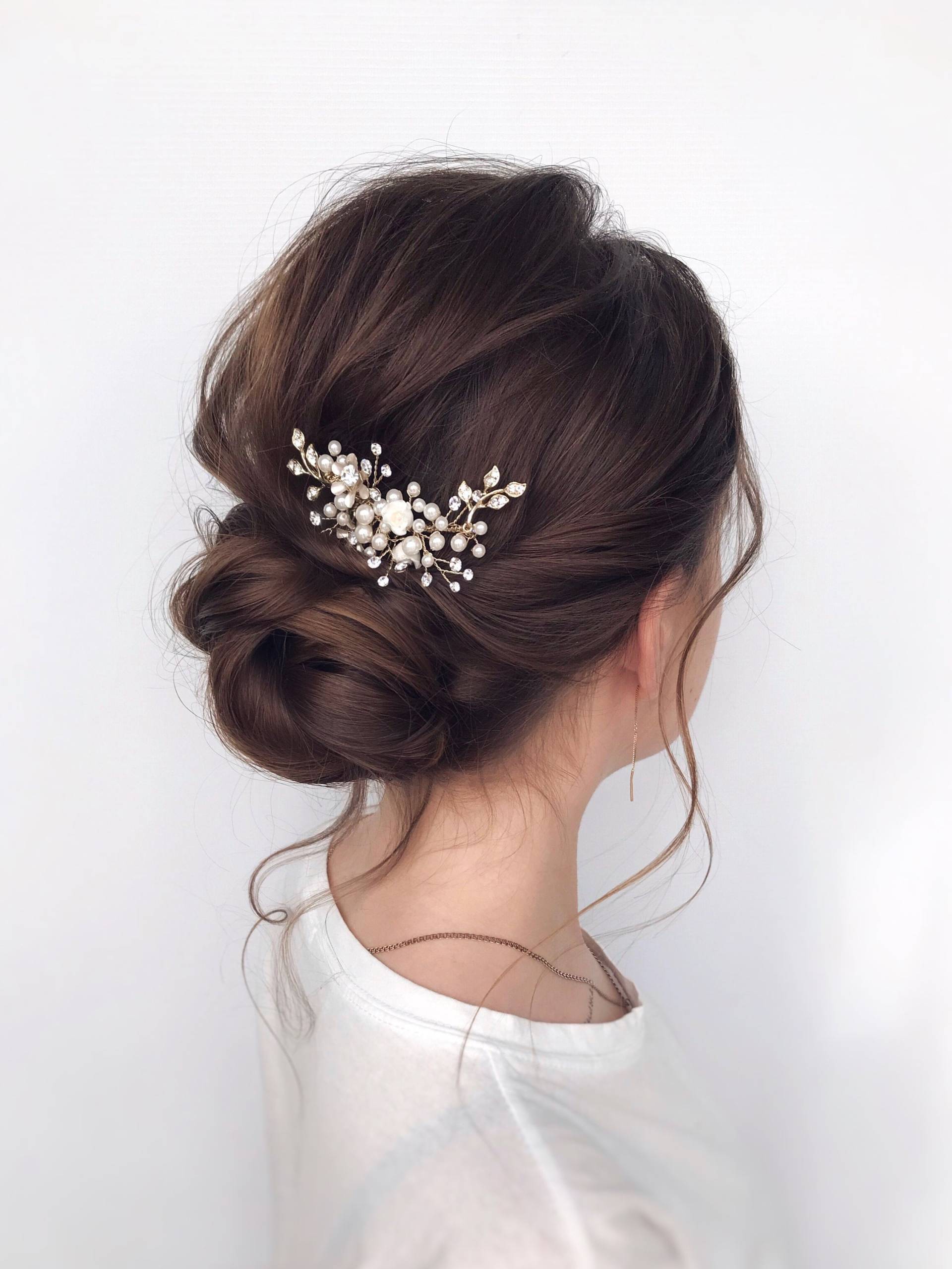 Cia - Back in Stock Braut Haarkamm Rose Detail Kleiner Haarkamm, Kamm Braut, Süßwasserperle Und Cia - Back in Stock Braut Haarkamm Rose Detail Kleiner Haarkamm, Kamm Braut, Süßwasserperle Und von WildfigBridalChic