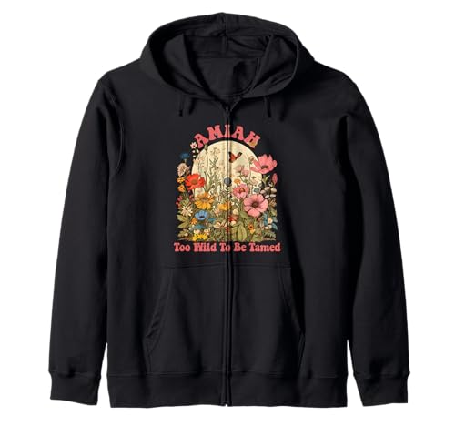 Amiah Name Cute Retro Girls Wildflower Amiah Name Kapuzenjacke Amiah Name Cute Retro Girls Wildflower Amiah Name Kapuzenjacke von Wildflower Gift For Women Gift For AMIAH
