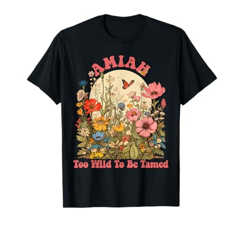 Amiah Name Cute Retro Girls Wildflower Amiah Name T-Shirt Amiah Name Cute Retro Girls Wildflower Amiah Name T-Shirt von Wildflower Gift For Women Gift For AMIAH
