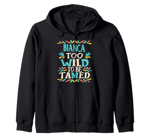 Bianca Name Cute Retro Girls Wildflower Bianca Name Kapuzenjacke Bianca Name Cute Retro Girls Wildflower Bianca Name Kapuzenjacke von Wildflower Gift For Women Gift For BIANCA