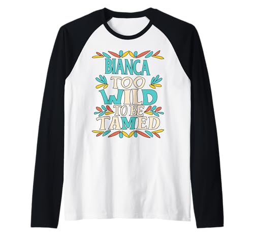 Bianca Name Cute Retro Girls Wildflower Bianca Name Raglan Bianca Name Cute Retro Girls Wildflower Bianca Name Raglan von Wildflower Gift For Women Gift For BIANCA