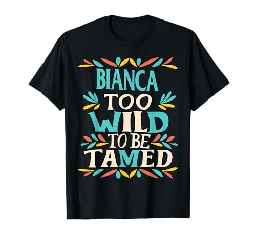 Bianca Name Cute Retro Girls Wildflower Bianca Name T-Shirt Bianca Name Cute Retro Girls Wildflower Bianca Name T-Shirt von Wildflower Gift For Women Gift For BIANCA