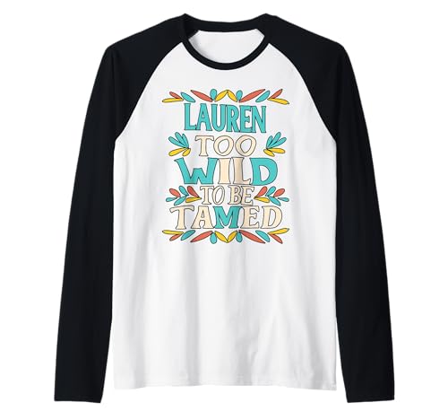 Lauren Name Cute Retro Girls Wildflower Lauren Name Raglan Lauren Name Cute Retro Girls Wildflower Lauren Name Raglan von Wildflower Gift For Women Gift For LAUREN