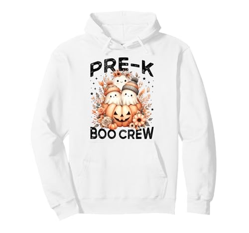 Pre K Boo Crew Teacher Halloween Floral Ghost Kürbis Damen Pullover Hoodie Pre K Boo Crew Teacher Halloween Floral Ghost Kürbis Damen Pullover Hoodie von Wildflower PreK Teacher Team Halloween Pre K Kids