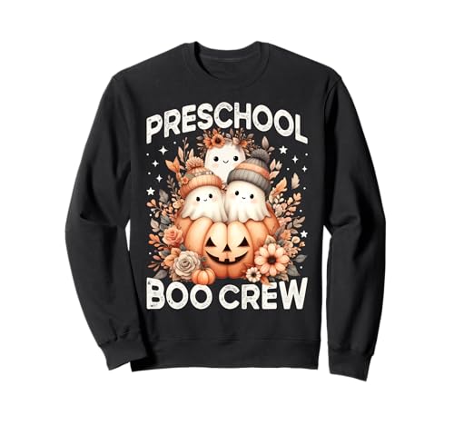 Preschool Boo Crew Teacher Halloween Floral Ghost für Kinder und Frauen Sweatshirt Preschool Boo Crew Teacher Halloween Floral Ghost für Kinder und Frauen Sweatshirt von Wildflower Preschool Fall Halloween Pumpkin Ghost