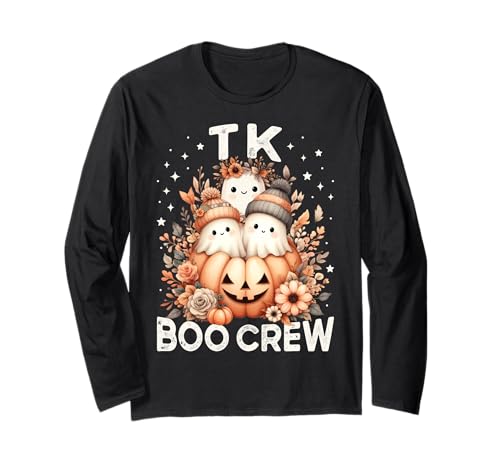 TK Boo Crew Lehrerin, für Kinder, Halloween-Motiv, Geisterkürbis Langarmshirt von Wildflower TK Teacher Team Fall Halloween Costume