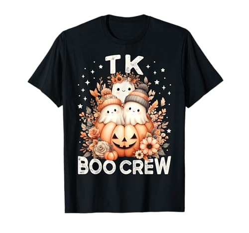 TK Boo Crew Lehrerin, für Kinder, Halloween-Motiv, Geisterkürbis T-Shirt von Wildflower TK Teacher Team Fall Halloween Costume